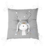 - Pofi-4384g-Gorsel-2 - Realhomes  Gri Zeminde Renkli Puanlı Kedicik Desenli Modern Pofuduk Sandalye Minderi Realhomes