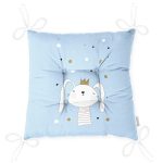 - Pofi-4384m-Gorsel-2 - Realhomes  Mavi Zeminde Renkli Puanlı Kedicik Desenli Modern Pofuduk Sandalye Minderi Realhomes