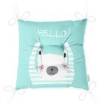 - Pofi-4395-Gorsel-2 - Realhomes  Yeşil Zeminde Sevimli Ayıcık Motifli Modern Pofuduk Sandalye Minderi Realhomes