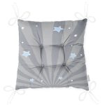 - Pofi-4446g-Gorsel-2 - Realhomes  Gri Çizgili Zemin Ve Yıldızlar Özel Tasarımlı Dijital Baskılı Modern Pofuduk Sandalye Minderi Realhomes