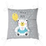 - Pofi-4456-Gorsel-2 - Realhomes  Gri Zeminde Ayıcık Desenli Dijital Baskılı Bebek Odası Pofuduk Sandalye Minderi Realhomes