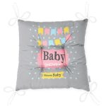 - Pofi-4470-Gorsel-2 - Realhomes  Gri Zemin Baby Shower Temalı Özel Tasarımlı Dijital Baskılı Çocuk Odası Pofuduk Sandalye Minderi Realhomes