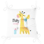 - Pofi-4474-Gorsel-2 - Realhomes Beyaz Zeminde Balon ve Zürafa Desenli Özel Tasarım Bebek Odası Pofuduk Sandalye Minderi Realhomes