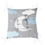 - Pofi-4488g-Gorsel-2 - Realhomes  Gri Zemin Mavi Bulut ve Gri Ay Tasarımlı Bebek Odası Pofuduk Sandalye Minderi Realhomes