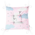 - Pofi-4489-Gorsel-2 - Realhomes  Pembe Zemin Mavi Bulut ve Gri Ay Tasarımlı Bebek Odası Pofuduk Sandalye Minderi Realhomes