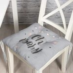 - Pofi-4497-Gorsel - Realhomes Gri Zemin Oh Baby Yazılı Özel Tasarımlı Dijital Baskılı Çocuk Odası Pofuduk Sandalye Minderi Realhomes