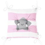 - Pofi-4500p-Gorsel-2 - Realhomes  Realhomes Pembe Çizgiler Üzerine Gri Yıldız Tasarımlı Modern Pofuduk Sandalye Minderi Realhomes