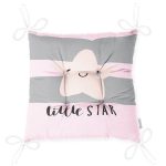 - Pofi-4501-Gorsel-2 - Realhomes  Little Star Yazılı Yıldız Desenli Özel Tasarımlı Dijital Baskılı Çocuk Odası Pofuduk Sandalye Minderi Realhomes