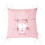 - Pofi-4508-Gorsel-2 - Realhomes  Pembe Zemin Uyuyan Geyik Desenli Özel Tasarımlı Dijital Baskılı Çocuk Odası Pofuduk Sandalye Minderi Realhomes