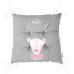 - Pofi-4509-Gorsel-2 - Realhomes  Gri Zemin Uyuyan Geyik Desenli Özel Tasarımlı Dijital Baskılı Çocuk Odası Pofuduk Sandalye Minderi Realhomes