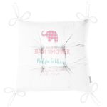 - Pofi-4543-Gorsel-2 - Realhomes  Beyaz Zemin Filli Baby Shower Temalı Dijital Baskılı Çocuk Odası Pofuduk Sandalye Minderi Realhomes