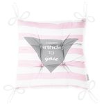 - Pofi-4558-Gorsel-2 - Realhomes Pembe Çizgili Doğum Günü Temalı Özel Tasarımlı Dijital Baskılı Çocuk Odası Pofuduk Sandalye Minderi Realhomes