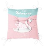 - Pofi-4566-Gorsel-2 - Realhomes Baby Shower Temalı Kuğu Desenli Özel Tasarımlı Dijital Baskılı Çocuk Odası Pofuduk Sandalye Minderi Realhomes