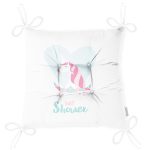 - Pofi-4573-Gorsel-2 - Realhomes Beyaz Zeminli Mavi Kalpli Unicorn Desenli Çocuk Odası Pofuduk Sandalye Minderi Realhomes