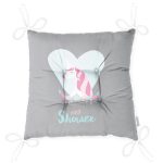 - Pofi-4574-Gorsel-2 - Realhomes Gri Zeminli Mavi Kalpli Unicorn Desenli Çocuk Odası Pofuduk Sandalye Minderi Realhomes