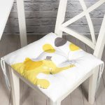 - Pofi-4594-Gorsel - Realhomes  Beyaz Zeminde Uçan Balonlar ve Fil Desenli Çocuk Odası Pofuduk Sandalye Minderi Realhomes