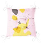 - Pofi-4596-Gorsel-2 - Realhomes  Pembe Zeminde Uçan Balonlar ve Fil Desenli Çocuk Odası Pofuduk Sandalye Minderi Realhomes