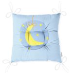 - Pofi-4598m-Gorsel-2 - Realhomes  Mavi Zemin Ay Desenli Baby Shower Özel Tasarımlı Dijital Baskılı Çocuk Odası Pofuduk Sandalye Minderi Realhomes