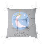 - Pofi-4599-Gorsel-2 - Realhomes  Gri Zemin Ay Desenli Baby Shower Özel Tasarımlı Dijital Baskılı Çocuk Odası Pofuduk Sandalye Minderi Realhomes