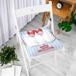 Baby Shower Özel Tasarımlı Dijital Baskılı Çocuk Odası Pofuduk Sandalye Minderi Realhomes