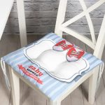 Baby Shower Özel Tasarımlı Dijital Baskılı Çocuk Odası Pofuduk Sandalye Minderi Realhomes