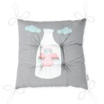 - Pofi-4616-Gorsel-2 - Realhomes  Gri  Zemin Şişe İçinde Baykuş Özel Tasarımlı Dijital Baskılı Çocuk Odası Pofuduk Sandalye Minderi Realhomes