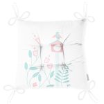 - Pofi-4618-Gorsel-2 - Realhomes  Beyaz Zemin Uyuyan Baykuş Motifli Özel Tasarımlı Dijital Baskılı Çocuk Odası Pofuduk Sandalye Minderi Realhomes