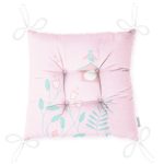 - Pofi-4619-Gorsel-2 - Realhomes  Pembe Zemin Uyuyan Baykuş Motifli Özel Tasarımlı Dijital Baskılı Çocuk Odası Pofuduk Sandalye Minderi Realhomes