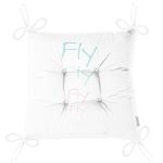 - Pofi-4624-Gorsel-2 - Realhomes Beyaz Zeminde Renkli Fly Yazılı Özel Tasarımlı Dijital Baskılı Çocuk Odası Pofuduk Sandalye Minderi Realhomes