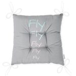 - Pofi-4626-Gorsel-2 - Realhomes  Gri Zeminde Renkli Fly Yazılı Özel Tasarımlı Dijital Baskılı Çocuk Odası Pofuduk Sandalye Minderi Realhomes