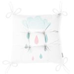 - Pofi-4666-Gorsel-2 - Realhomes Beyaz Zemin Bulut Ve Yağmur Motifli Özel Tasarımlı Dijital Baskılı Modern Pofuduk Sandalye Minderi Realhomes