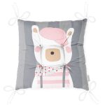 - Pofi-4669g-Gorsel-2 - Realhomes Gri Çizgili Zemin Şapkalı Ayıcık Desenli Dijital Baskılı Modern Pofuduk Sandalye Minderi Realhomes