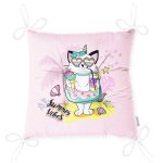 - Pofi-4683-Gorsel-2 - Realhomes  Pembe Zemin Tatil Temalı Sevimli Kedi Desenli Dijital Baskılı Modern Pofuduk Sandalye Minderi Realhomes