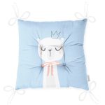 - Pofi-4706-Gorsel-2 - Realhomes Mavi Zeminde Uyuyan Sevimli Ayıcık Dijital Baskılı Çocuk Odası Pofuduk Sandalye Minderi Realhomes