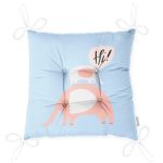 - Pofi-4707-Gorsel-2 - Realhomes  Mavi Zeminde Anne Ve Yavru Fil Motifli Dijital Baskılı Çocuk Odası Pofuduk Sandalye Minderi Realhomes