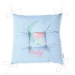 - Pofi-4711-Gorsel-2 - Realhomes Mavi Zeminde Baby Shower Temalı Fil Desenli Dijital Baskılı Çocuk Odası Pofuduk Sandalye Minderi Realhomes