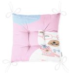 - Pofi-4803-Gorsel-2 - Realhomes Pembe Zeminde Anne Ve Yavru Ayı Baby Shower Dijital Baskılı Çocuk Odası Pofuduk Sandalye Minderi Realhomes