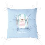 - Pofi-4806-Gorsel-2 - Realhomes  Mavi Zeminde Welcome Baby Shower Temalı Sevimli Ayıcık Modern Pofuduk Sandalye Minderi Realhomes