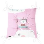 - Pofi-4812-Gorsel-2 - Realhomes  Pembe Zeminde Sevimli Sirk Tavşanı Çocuk Odası Pofuduk Sandalye Minderi Realhomes