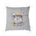 - Pofi-4820-Gorsel-2 - Realhomes  Realhomes Gri Zeminde Be Wild & Beautiful Temalı Modern Pofuduk Sandalye Minderi Realhomes