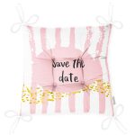 - Pofi-4823-Gorsel-2 - Realhomes  Realhomes Pembe Zeminde Save The Date Motifli Modern Pofuduk Sandalye Minderi Realhomes