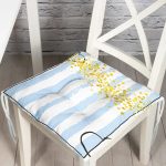 - Pofi-4827-Gorsel - Realhomes Realhomes Mavi Beyaz Çizgili Sarı Puanlı Temalı Modern Pofuduk Sandalye Minderi Realhomes