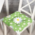 Realhomes Papatya Desenli Dijital Baskılı Modern Pofuduk Minderi Realhomes