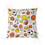 Realhomes Spor Topları Dijital Baskılı Modern Pofuduk Minderi Realhomes