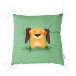 Realhomes Köpek Desenli Dijital Baskılı Modern Pofuduk Sandalye Minderi Realhomes