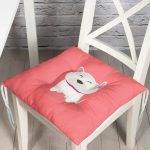 - Pofi-4867-Gorsel - Realhomes Realhomes Köpek Desenli Dijital Baskılı Modern Pofuduk Sandalye Minderi Realhomes