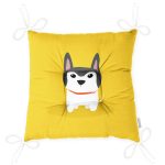 Realhomes Köpek Desenli Dijital Baskılı Modern Pofuduk Sandalye Minderi Realhomes