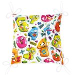 - Pofi-4898-Gorsel-2 - Realhomes Realhomes Renkli Sayılar Dijital Baskılı Modern Pofuduk Sandalye Minderi Realhomes