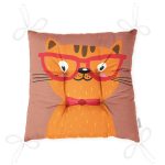 - Pofi-4913-Gorsel-2 - Realhomes  Realhomes Renkli Kedi Dijital Baskılı Modern Pofuduk Sandalye Minderi Realhomes