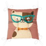 - Pofi-4919-Gorsel-2 - Realhomes Realhomes Renkli Kedi Dijital Baskılı Modern Pofuduk Sandalye Minderi Realhomes